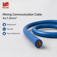 Cable de Minería de Alto Rendimiento HUAQI MHYVP 4x1.5mm² con Baja Capacitancia y Blindaje para una Transmisión de Señal Confiable