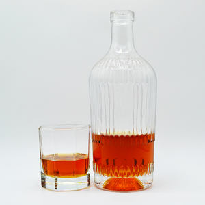 Luxus Custom Empty Crystal Gin Rum Brandy Spirit Whisky Wodka Schnaps 500 750ml Alkohol Flasche XO Glas Weinflaschen - Product Image 6