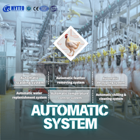 Machine Automatique d'Abattage de Poulets Équipement de Traitement de Volaille Prix d'Usine Capacité de 1000 à 2000 Poulets par Heure