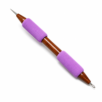 Outil de sculpture en céramique en acier inoxydable, stylet de texture pour argile, pour la décoration et le finissage de la poterie artisanale