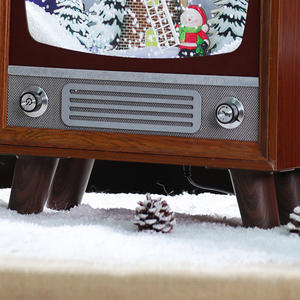 Decoración Vintage <span class=keywords><strong>para</strong></span> Fiestas con Música y Nieve, Iluminación Retro Navideña <span class=keywords><strong>para</strong></span> Decoración del Hogar, Artículos <span class=keywords><strong>para</strong></span> Crear una Atmósfera Festiva - Product Image 6