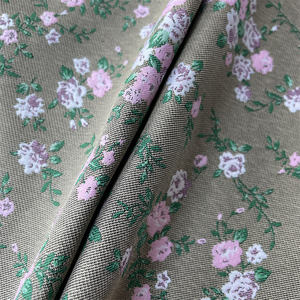 Tela Jacquard con brocado para vestido de mujer, tejido de poliéster teñido con bonito diseño personalizado Floral, 100% - Product Image 2