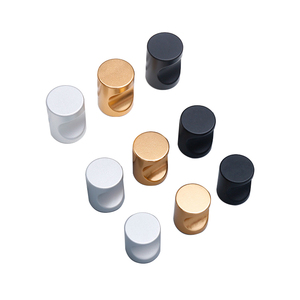 Minimalist <strong>Black</strong> Gold Aluminum Furniture Handle <strong>Knobs</strong> for Kitchen Cabinet Drawer Dresser Bedroom Bathroom Wardrobe Villa <strong>Doors</strong> - Product Image 3