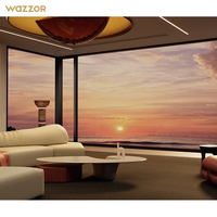 Ventana Abatible de Aluminio Resistente al Viento para Edificios de Oficinas de Diseño Moderno de Fábrica Original Wazzor