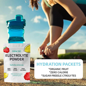 Potasio 1000mg Electrolitos en Polvo Sabor Coco, Limón y Frambuesa Sin Azúcar Keto Sin OMG Soporte de Hidratación y Energía para Adultos - Product Image 4