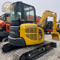 Zuverlässiger Gebrauchter Komatsu PC55MR Mini-Bagger 5 Tonnen Raupenbagger Original Japan Erdbewegungsmaschine Schnelle Lieferung