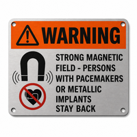 Plaques de signalisation vintage en métal pour la sécurité industrielle, panneaux de signalisation routière en aluminium gaufré avec support adhésif pour les points d'accès de livraison