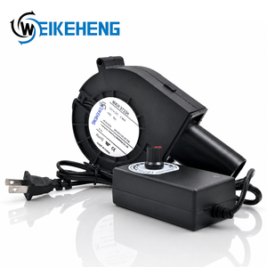 High Quality WKH 9733H DC 12V 2.94A Portable Cooler Fan 97mm Variable Speed Controller Outdoor Cooking Fan Barbecue <strong>air</strong> Blower - Product Image 1