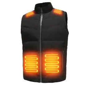 2023 Mode Winter Soft shell Puffer USB beheizte Gilet Unisex Fern infrarot Wärme heizung Erwärmung Ärmellose Weste Jacke