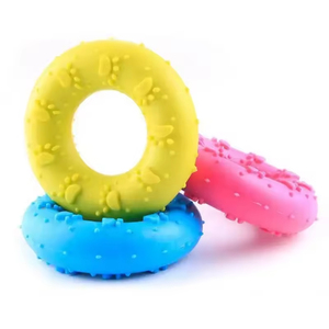 Multiple Teeth Cleaning Toys TPR <b>Bite</b> Resistant Chew Dogs Durable Rubber Grinding Training Toy Interactive Pet Squeak Toys - Product Image 1