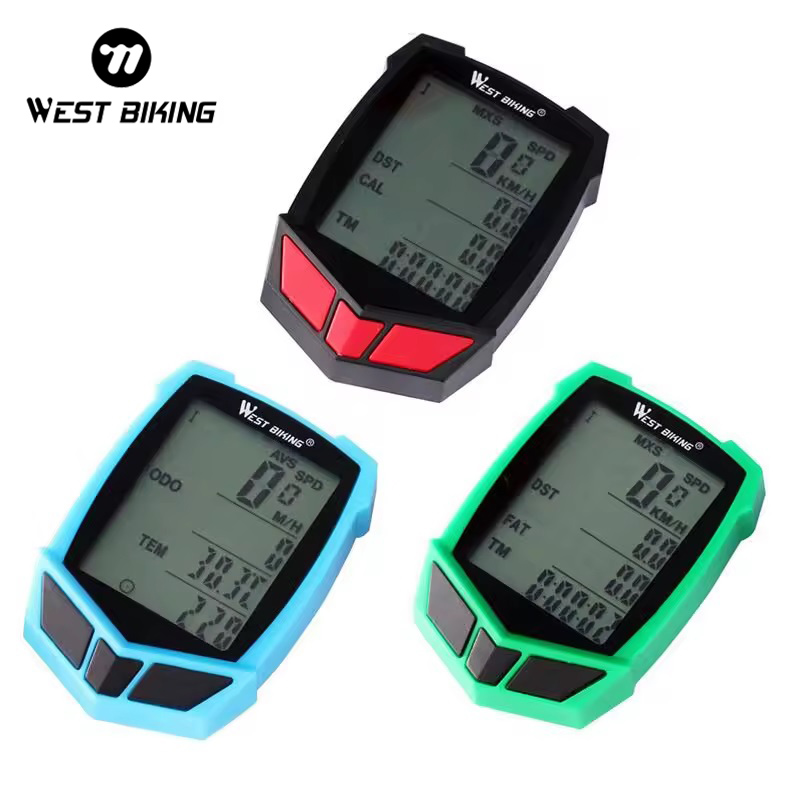 Compteur Vélo Sans Fil West Biking - LCD, Kilométrage, étanche, Neuf