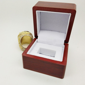 Wood <b>Ring</b> <b>Box</b> Single Hole Rectangle 5x6.5x6.5cm Jewelry Storage Display Packaging - Product Image 2