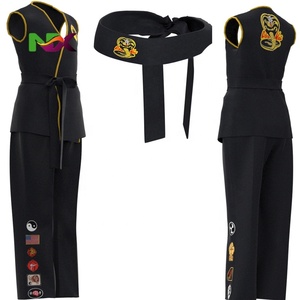 Disfraz de Karate de <span class=keywords><strong>Cobra</strong></span> Kai para Niños y Adultos, con Diadema Negra, de Daniel LaRusso y Johnny Lawrence, de la Película Karate Kid - Product Image 5