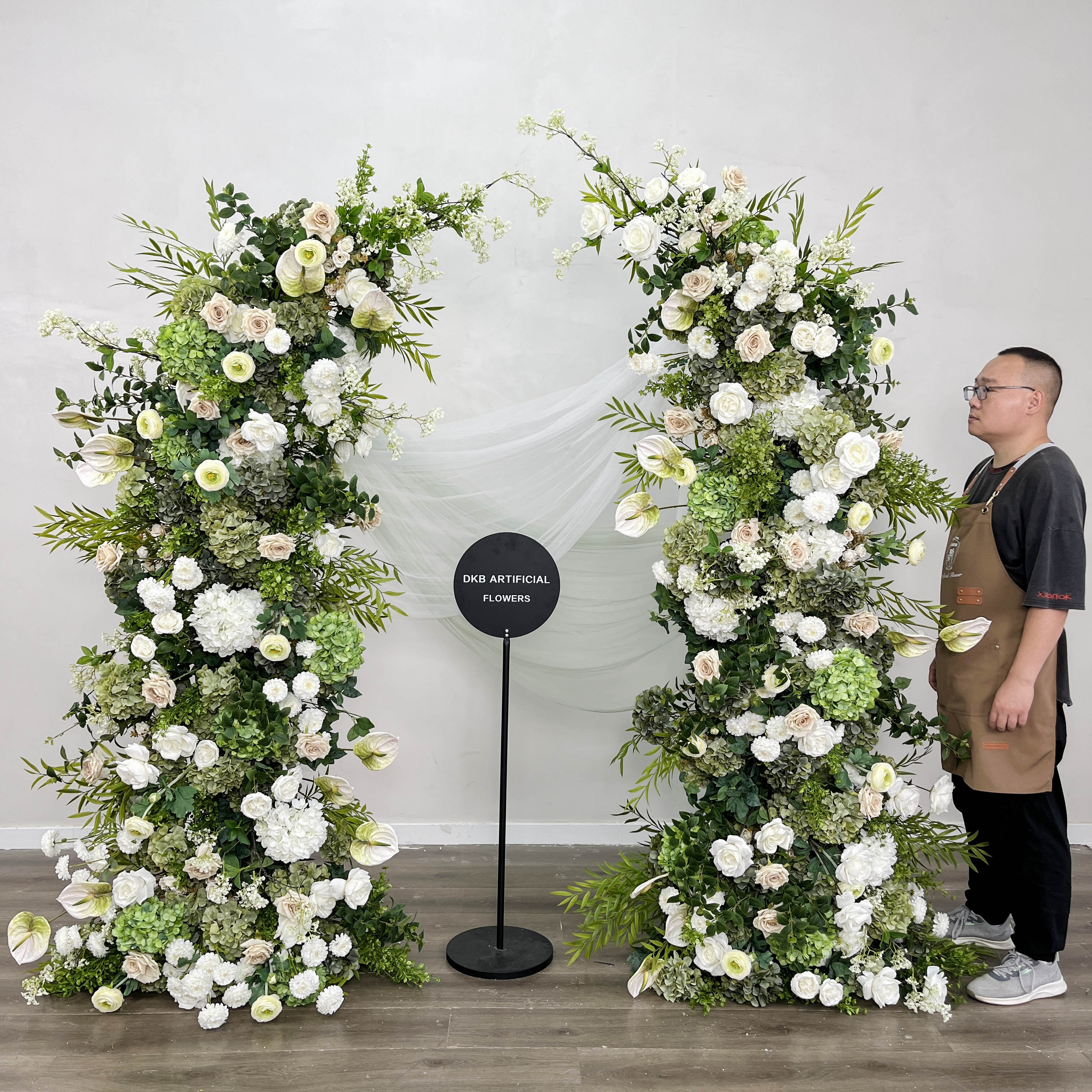 crazy mix flower arch