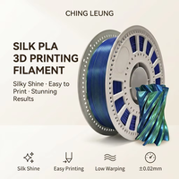 Filament PLA double couleur en soie avec logo personnalisé, 1,75 mm, 1 kg, pour imprimante 3D, bicolore, lisse, brillant, sans traces, haute précision
