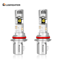 LUXFIGHTER Nouveaux phares LED Plug & Play Q66 100W 11000LM Canbus sans erreur 6500K pour camion et moto avec ventilateur de refroidissement en aluminium