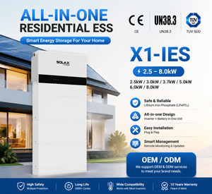 Sistema de Almacenamiento de Baterías de Litio <span class=keywords><strong>X1</strong></span>-IES 5.1kWh-20.4kWh, Paquete de Baterías LFP Escalable, IP66, Sistema de Respaldo de Energía para el Hogar, Uso en Exteriores - Product Image 1