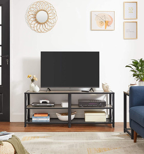 Soporte de televisión con marco de acero para el hogar, mesa central de entretenimiento espacial, almacenamiento de <span class=keywords><strong>estilo</strong></span> <span class=keywords><strong>Industrial</strong></span> para sala de estar - Product Image 6