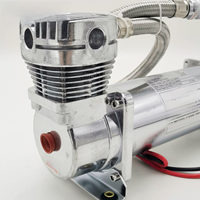 Système de suspension pneumatique utilisant un compresseur pneumatique DC 12V 200 PSI 485C 480C 444C chromé