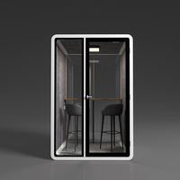 Cabines de travail insonorisées modernes pour bureau à domicile, mobiles et offrant une intimité, Soundbox