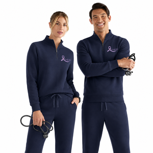 Sudadera Personalizada con Cierre de Cremallera y Bordado de Conciencia sobre el Cáncer de Mama, con Lazo, para Regalo a Enfermeras Supervivientes - Product Image 6