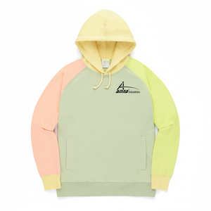 Sweat à capuche surdimensionné de couleur claire pour garçons, poches avant avec logo personnalisé imprimé, - Product Image 1