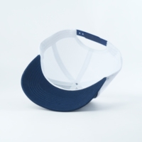 Casquette de camionneur structurée à 6 panneaux, broderie de haute qualité 100% coton, casquettes de camionneur personnalisables, casquette bleu marine