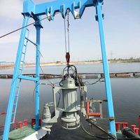 Mini petite drague de sable machine de dragage d'or moteur diesel pompe à lisier submersible bateau