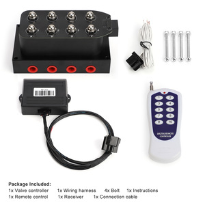 Colector de control de suspensión neumática Cnspeed con solenoide de 8 válvulas y control remoto para automóviles y motocicletas - Product Image 5