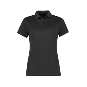 Polo de Mujer de Corte Entallado con Silueta Ajustada, Cuello de Canalé Estrecho y Diseño de Líneas Limpias para un Estilo Casual de Oficina Contemporáneo - Product Image 1
