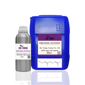 Huile de géraniol naturelle CAS 106-24-1Pure de haute qualité pour la fabrication de parfums et de savons - Product Image 3