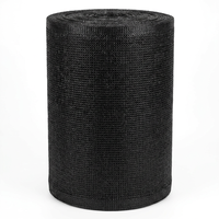 Filet d'ombrage agricole noir résistant aux déchirures pour pépinière, jardin potager, couverture de culture, tunnel de rangs et champ