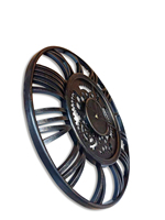 Reloj de pared de engranaje mecánico de plástico grande antiguo de estilo antiguo de 20 pulgadas Die Wanduhr