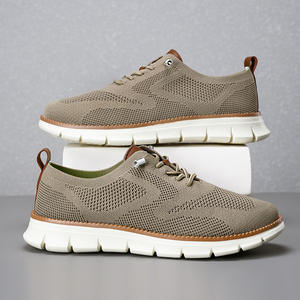 Nouvelles chaussures décontractées légères à lacets pour hommes, respirantes, d'été, en tissu tissé, avec doublure en coton, grandes tailles - Product Image 3