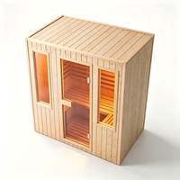 Sauna intelligent de luxe avec design extérieur personnalisé et structure en bois haut de gamme pour espaces de bien-être en plein air