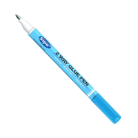 SGU01 SIPA Usine Métal Pointe Glitter Liquide Colle Stylo Bleu à Transparent pour Arts et Artisanat