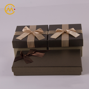 De lujo elegante rectángulo cuadrado de cartón de caja de regalo de joyería - Product Image 1