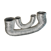 Tuyau flexible en aluminium argenté économique pour conduits d'air, facile à installer, diamètre 4/5/6 pouces, résistant à la chaleur Chenrui