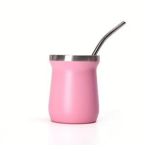 <b>Reusable</b> Eco Friendly 8oz Stainless Steel Mate Mug Replace Disposable <b>Cups</b> Insulated Travel Tumbler - Product Image 1