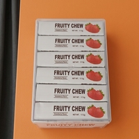 Fruity Chew Strawberry Gummy Candy Fruit Flavor Chewy Soft Candy with Sugar Individual Stick Pack Clear Display Box Wholesale