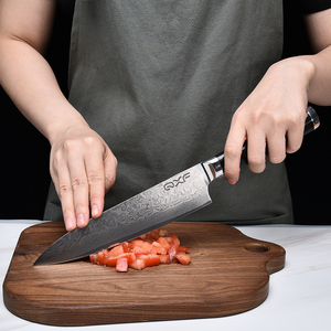 Couteaux de cuisine japonais faits à la main 67 couches cadeaux de Noël en acier damas avec manche en micarta - Product Image 5