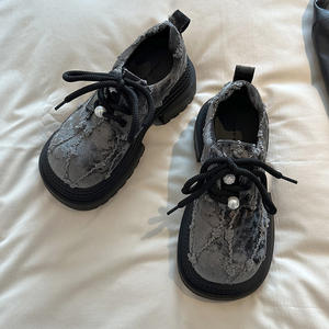 Zapatos Casuales de Plataforma con Cordones para Mujer, Estilo Coreano, con Suela Gruesa y Elevada, a la Moda, Combinables con Todo, Primavera 2026 - Product Image 1