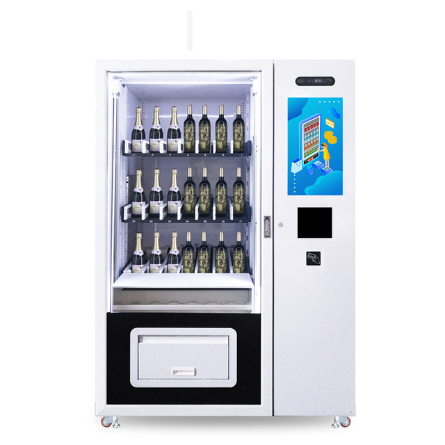 New Arrival Micron Smart Wine Vending Machine for Sale with Qr Code and Wifi in the Hotel