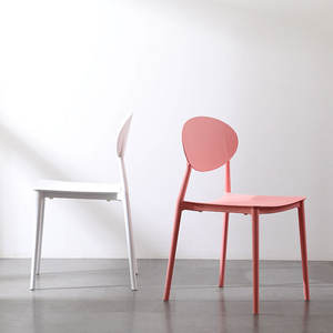 Modern Plastic Chair With <b>Backrest</b> For Home Dining Study Adult Use - Product Image 2