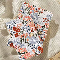Agenda Personalizada con Bordado, Tamaños B5, A4, A5, A6, en Cuero PU, Tela de Lino, Diseño Floral para Mujer, Organizador con 6 Anillas