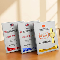 Plaques personnalisées Golf Medal Awards Hotel Honor Plate Sports Medal License Certificate Plaque Bending Trophy Desig Corporation