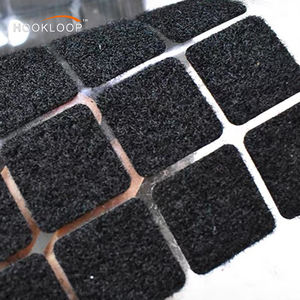 Prix usine auto-adhésif crochet et boucle attache ruban carrés Nylon collant bandes arrière pour projets d'art et fournitures scolaires - Product Image 3