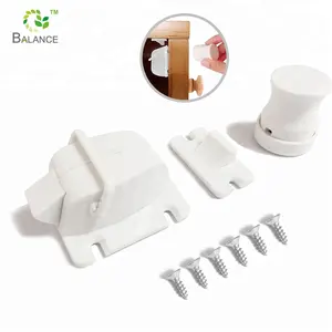 Adhesive Hidden Magnetic Cabinet Locks Set Child Safety Lock System