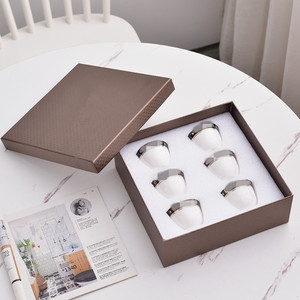 Luxury B Series Bone China Coffee <b>Cup</b> Set 16 Inch Tray Turkiye <b>Cup</b> for Hotel Party Gift Box - Product Image 3