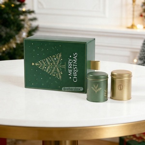 Boîte cadeau de Noël de luxe personnalisée pour thé, recyclable, faite à la main, avec tiroir coulissant et <span class=keywords><strong>insert</strong></span> - Product Image 2